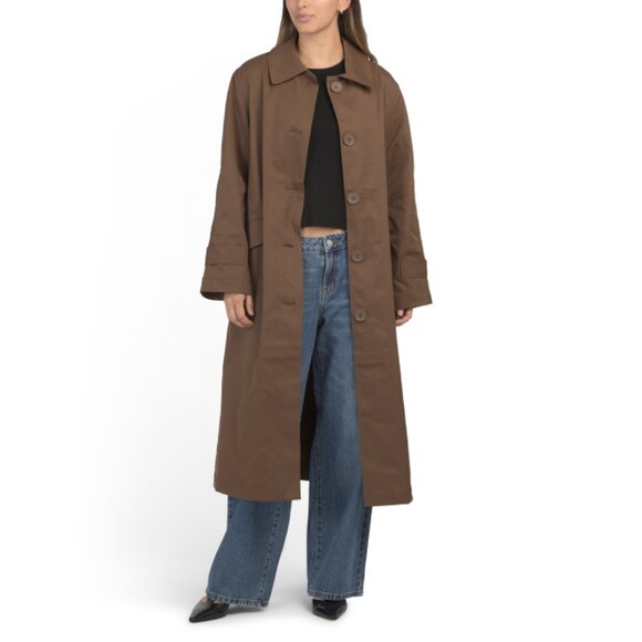 MAX STUDIO LONDON Toffee Trench Rain Jacket - Picture 1 of 2